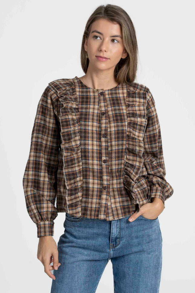 BLUSA ARMONIAS TEEN CUADROS