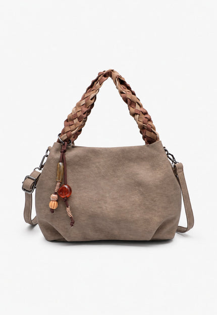 BOLSO DONNA ALESSIA ASA TRENZADA