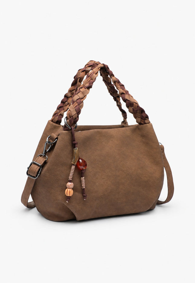 BOLSO DONNA ALESSIA ASA TRENZADA