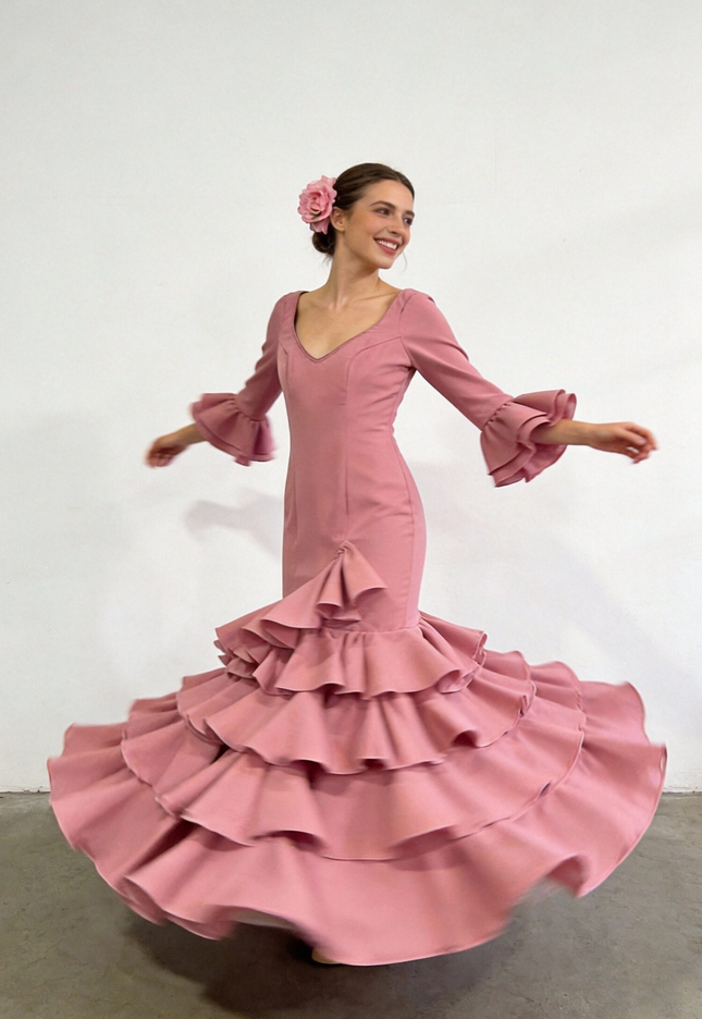 TRAJE DE FLAMENCA LOLITA LISO
