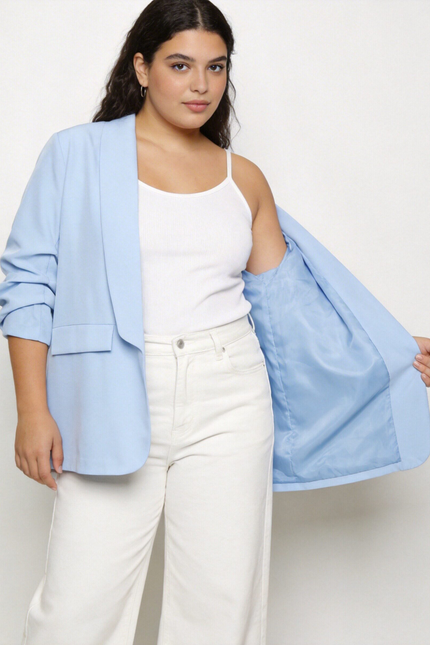 CHAQUETA ARMONIAS CURVE FRUNCE