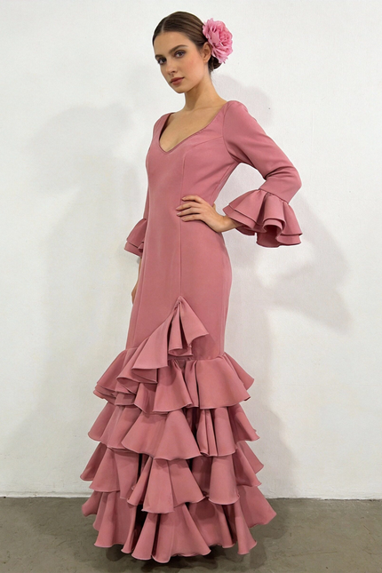TRAJE DE FLAMENCA LOLITA LISO