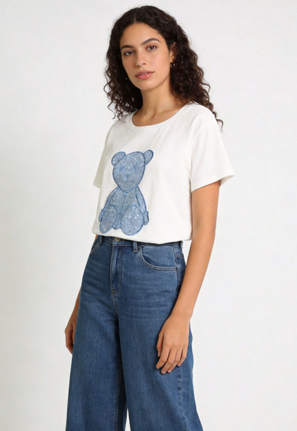 CAMISETA ARMONIAS OSO DENIM