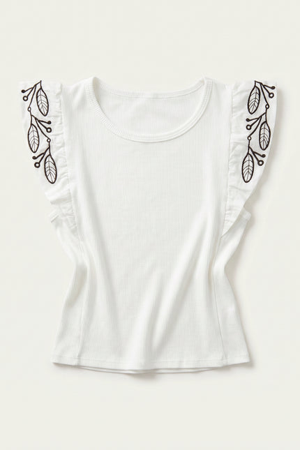 CAMISETA ARMONIAS BORDADOS