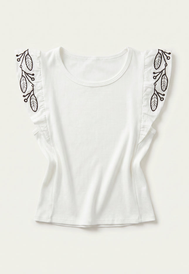 CAMISETA ARMONIAS BORDADOS