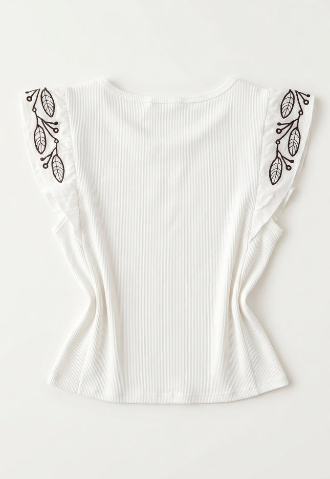 CAMISETA ARMONIAS BORDADOS