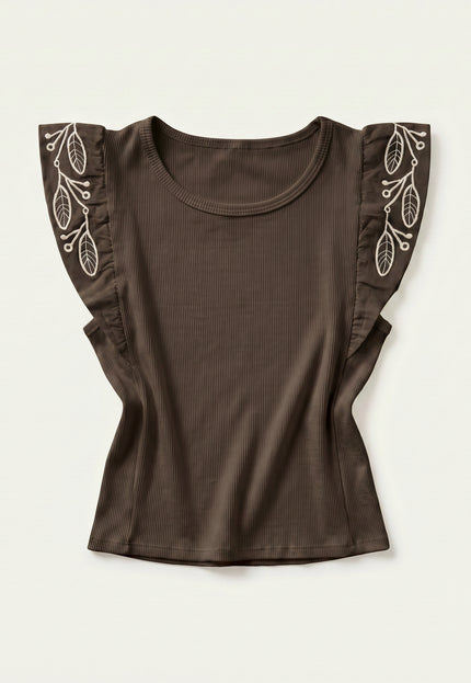 CAMISETA ARMONIAS BORDADOS
