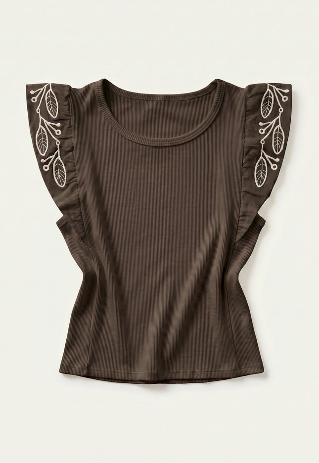 CAMISETA ARMONIAS BORDADOS