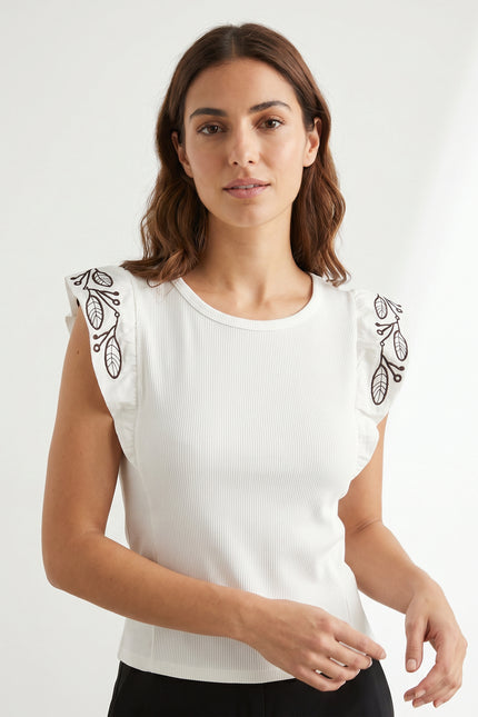 CAMISETA ARMONIAS BORDADOS