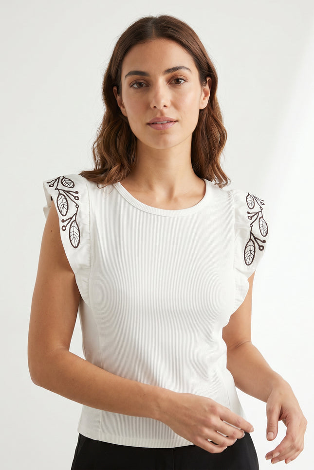 CAMISETA ARMONIAS BORDADOS