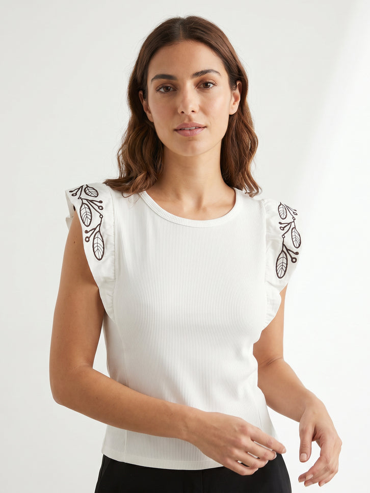 CAMISETA ARMONIAS BORDADOS