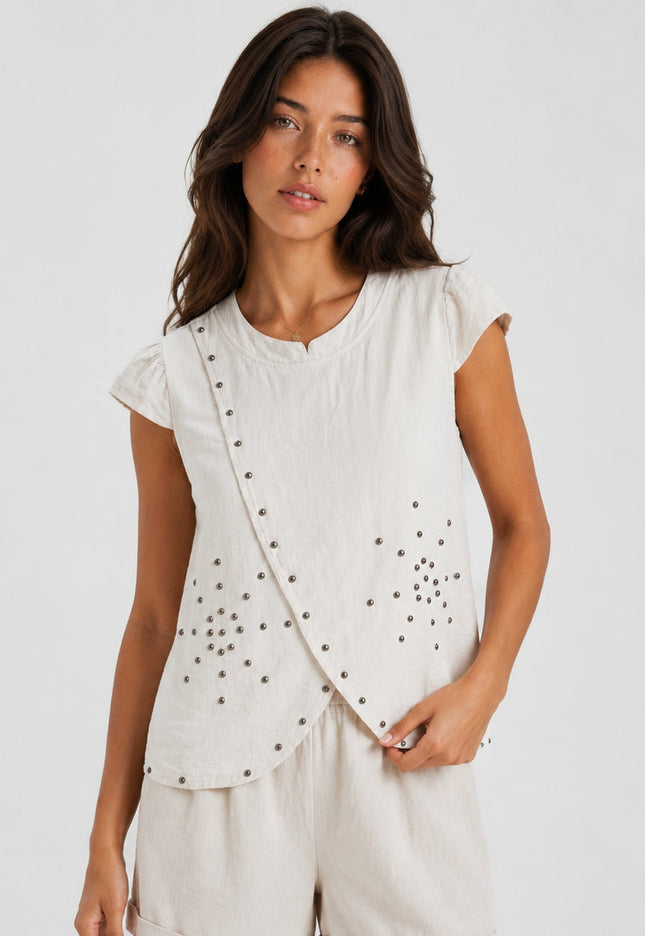 BLUSA ARMONIAS TEEN TACHUELAS