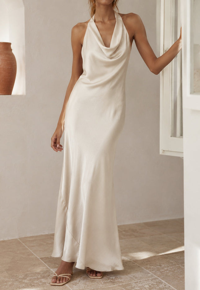 VESTIDO ARMONIAS SATINADO