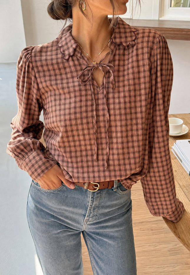 BLUSA ARMONIAS PREMIUM CUADROS