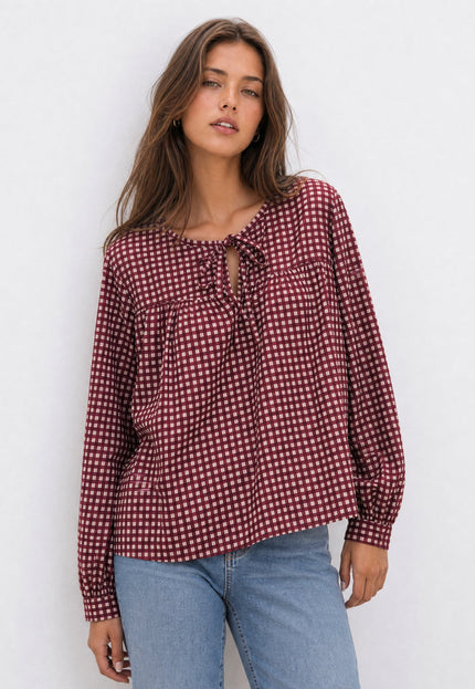 BLUSA ARMONIAS TEEN ALGODÓN CUADROS