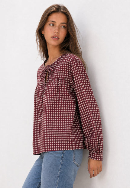 BLUSA ARMONIAS TEEN ALGODÓN CUADROS