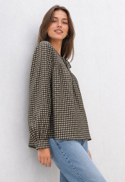 BLUSA ARMONIAS TEEN ALGODÓN CUADROS