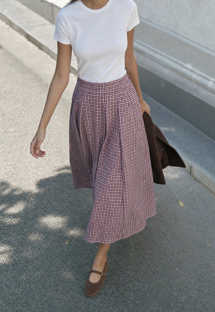 FALDA ARMONIAS TEEN TEXTURA VICHY