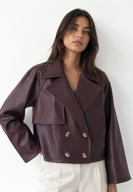 CHAQUETA ARMONIAS EFECTO PIEL GIRONA