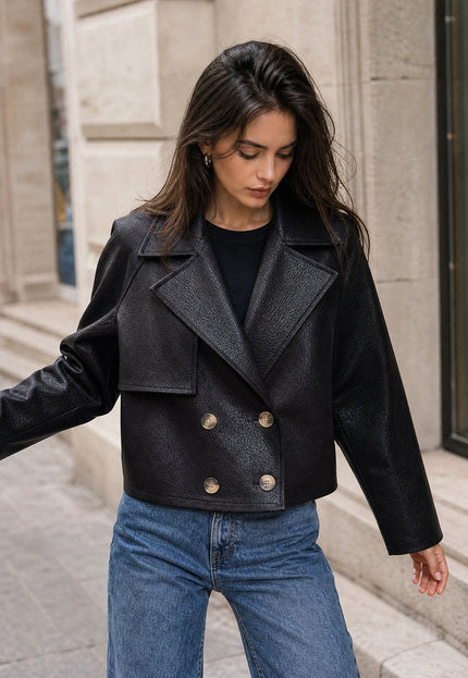CHAQUETA ARMONIAS EFECTO PIEL GIRONA