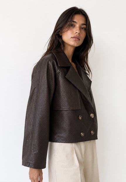 CHAQUETA ARMONIAS EFECTO PIEL GIRONA