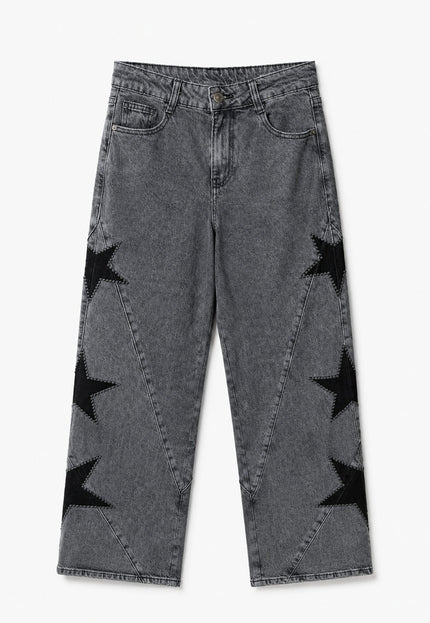 JEANS ARMONIAS TEEN GRIS ESTRELLAS