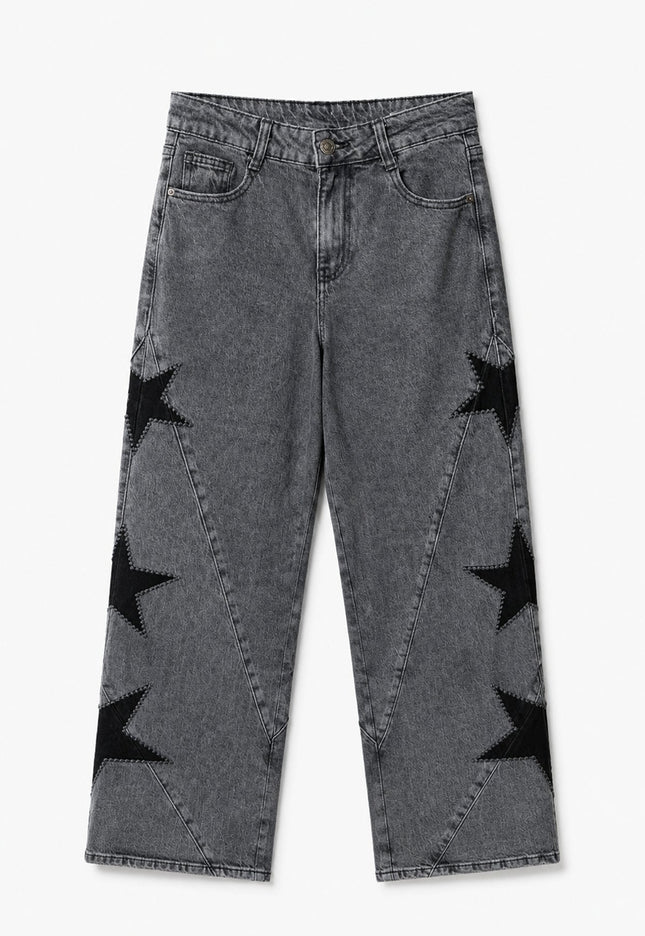 JEANS ARMONIAS TEEN GRIS ESTRELLAS