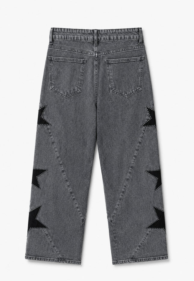 JEANS ARMONIAS TEEN GRIS ESTRELLAS