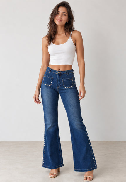 JEANS ARMONIAS TEEN TACHUELAS