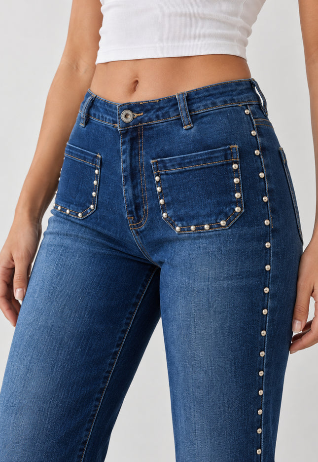 JEANS ARMONIAS TEEN TACHUELAS