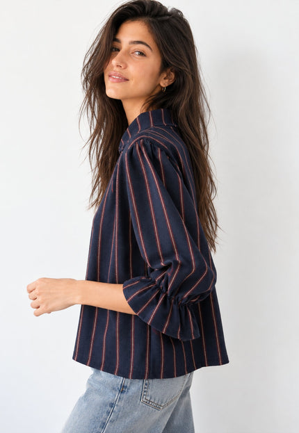 BLUSA ARMONIAS TEEN ALGODÓN RAYAS
