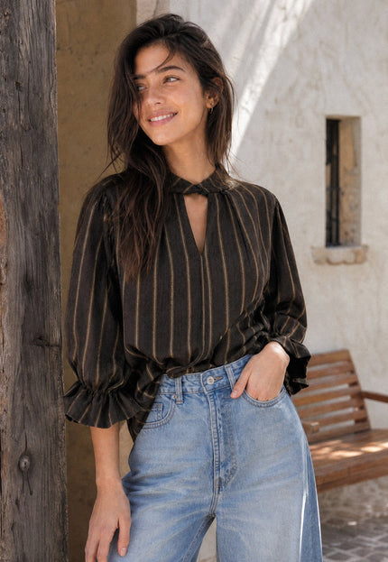 BLUSA ARMONIAS TEEN ALGODÓN RAYAS