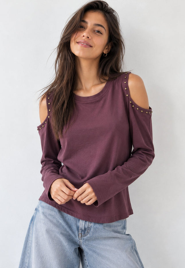 CAMISETA ARMONIAS TEEN CUT OUT TACHUELAS