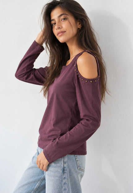 CAMISETA ARMONIAS TEEN CUT OUT TACHUELAS