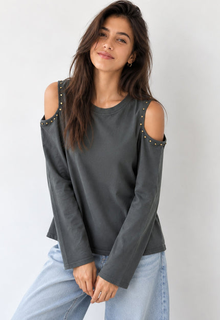 CAMISETA ARMONIAS TEEN CUT OUT TACHUELAS