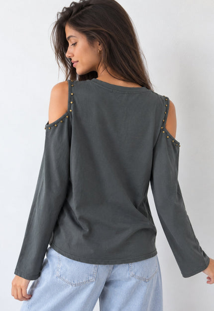 CAMISETA ARMONIAS TEEN CUT OUT TACHUELAS