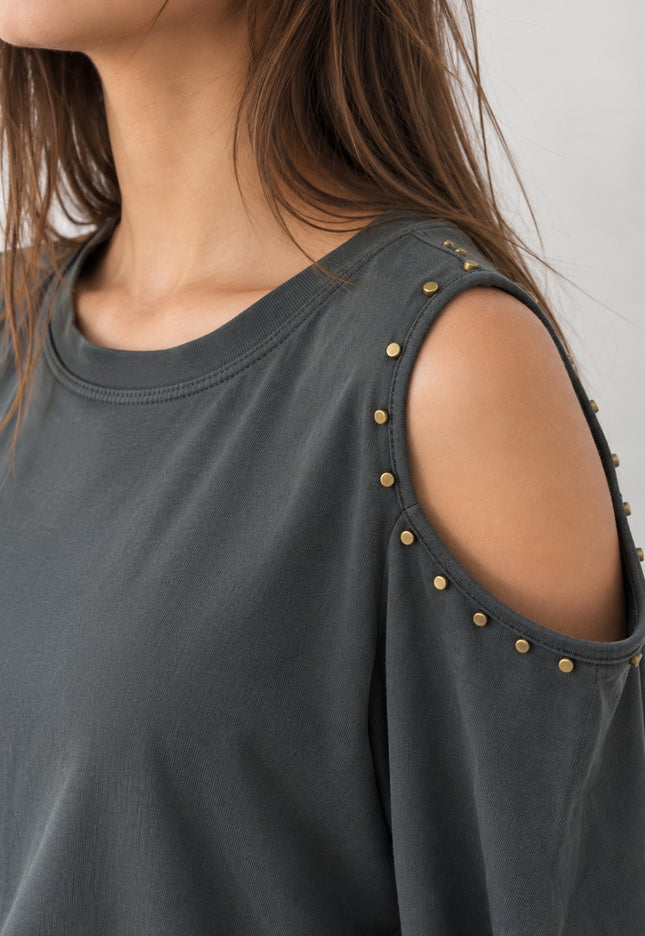 CAMISETA ARMONIAS TEEN CUT OUT TACHUELAS