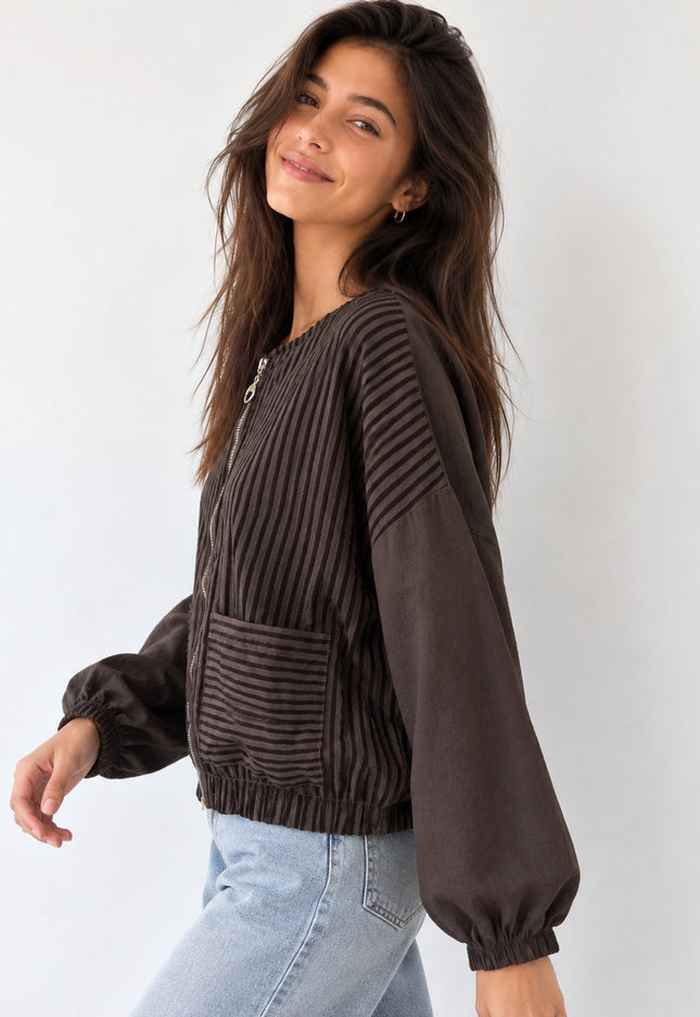 CHAQUETA ARMONIAS TEEN RAYAS