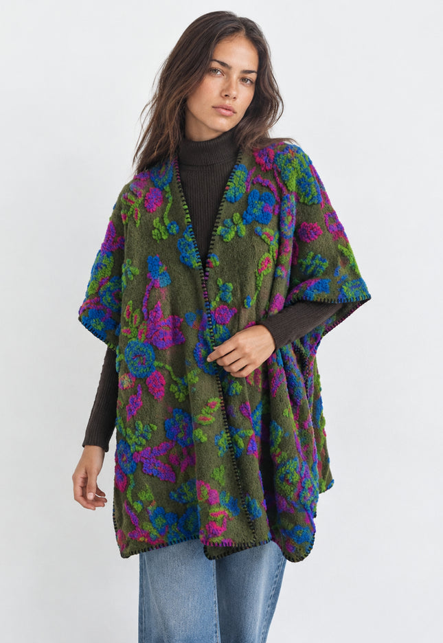 PONCHO ARMONIAS LANA