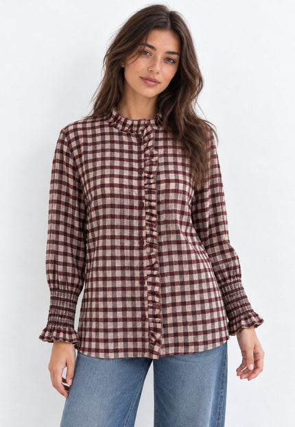 BLUSA ARMONIAS ALGODÓN CUADROS