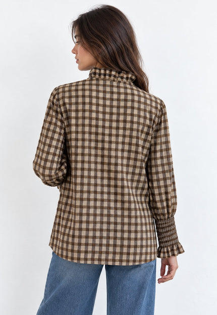 BLUSA ARMONIAS ALGODÓN CUADROS