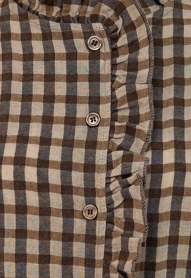 BLUSA ARMONIAS ALGODÓN CUADROS