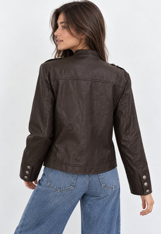 CHAQUETA ARMONIAS EFECTO PIEL