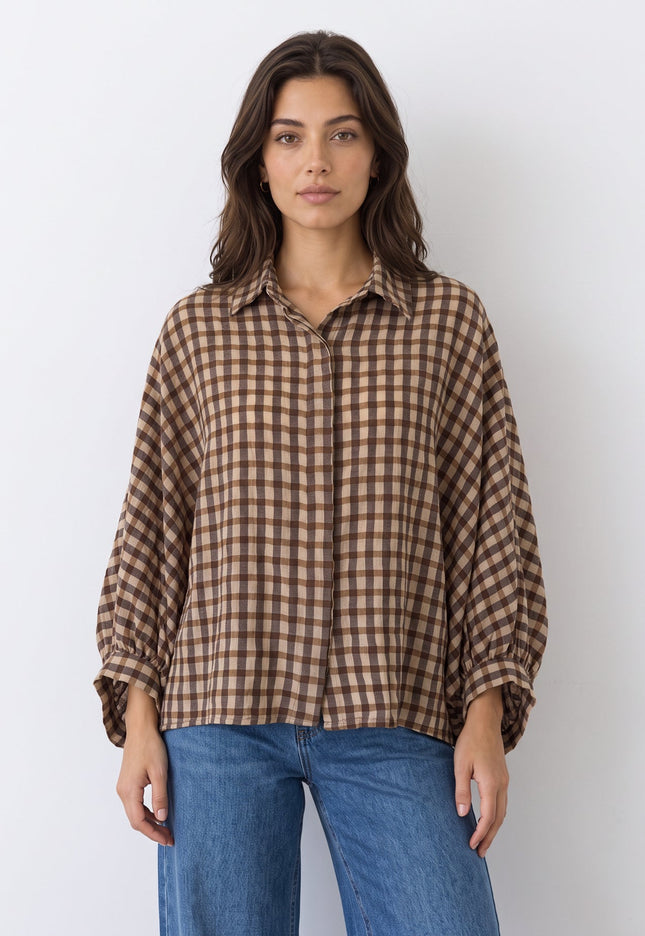 BLUSA ARMONIAS CUADROS