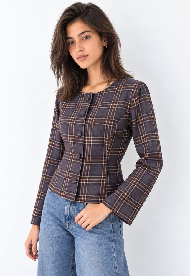 CHAQUETA ARMONIAS TEEN CUADROS