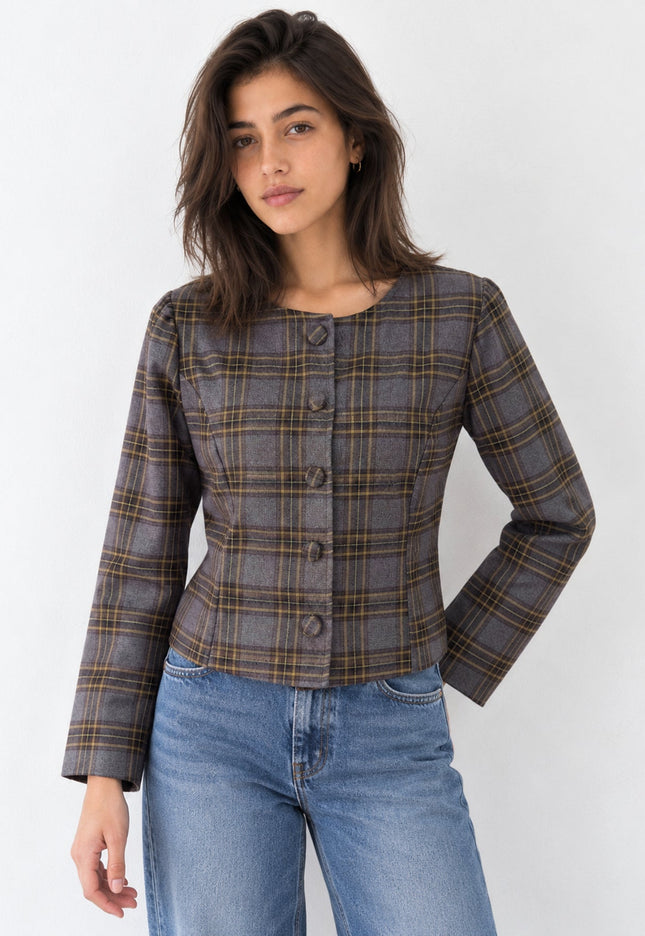 CHAQUETA ARMONIAS TEEN CUADROS