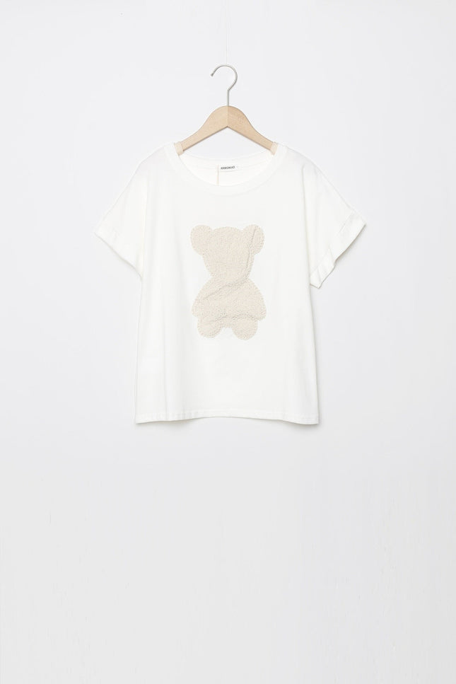 CAMISETA ARMONIAS OSO CROCHET