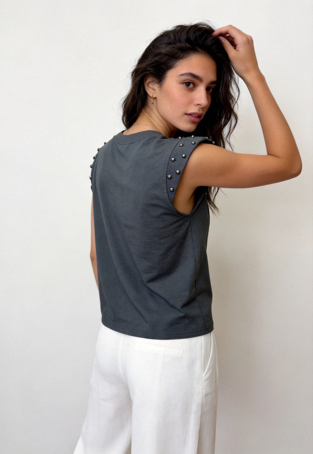 CAMISETA ARMONIAS TEEN TACHUELAS