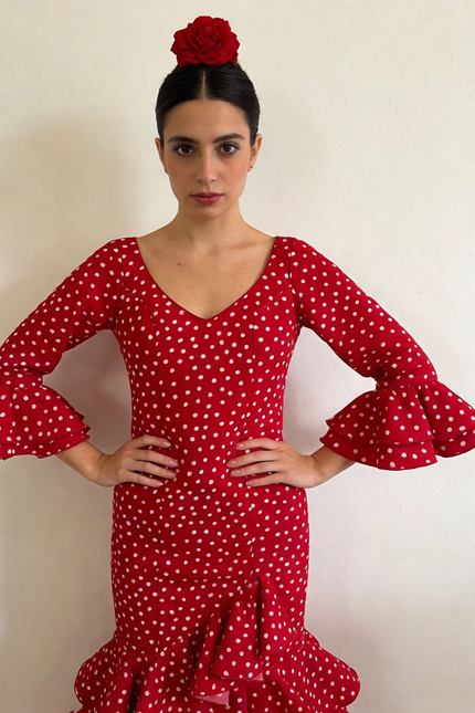 TRAJE FLAMENCA LOLITA LUNARES MEDIANOS