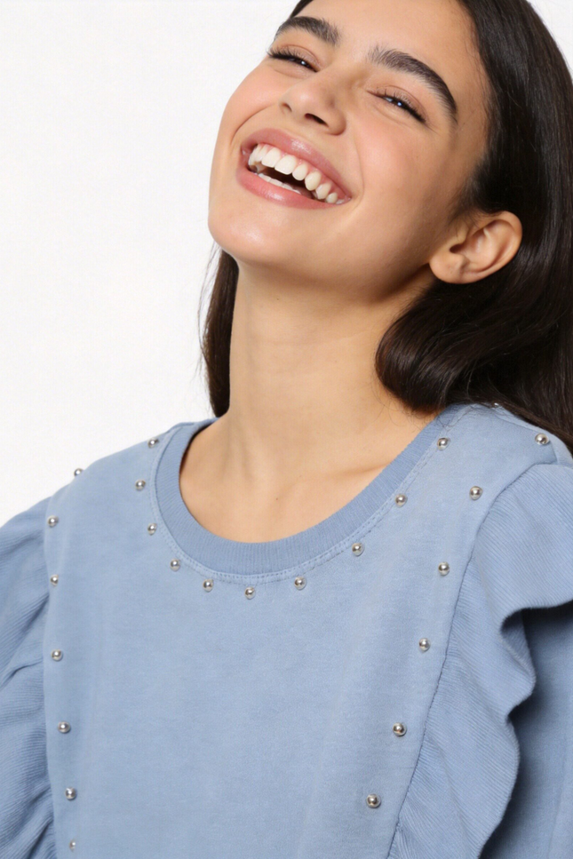 SUDADERA ARMONIAS TEEN TACHUELAS